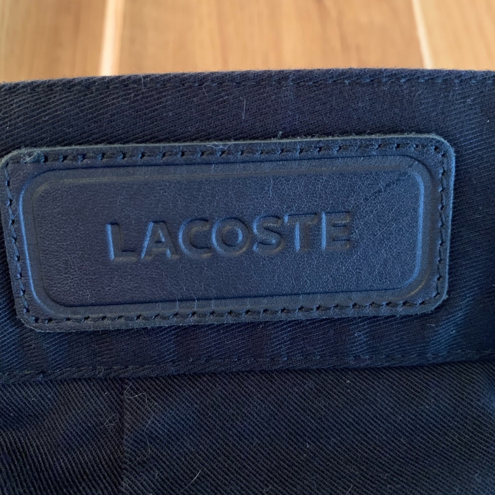 Lacoste long black shorts